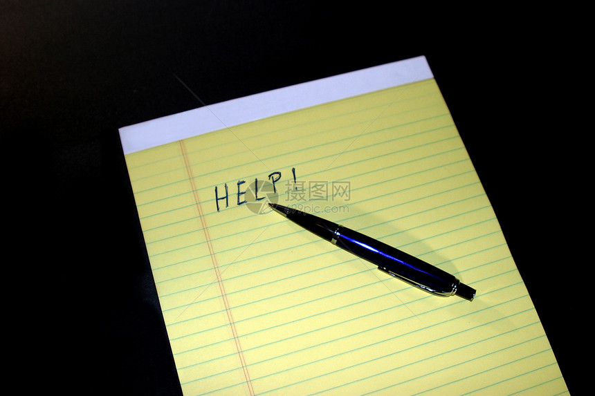 笔记笔纸帮助笔记本办公室活页夹黑色学校空白备忘录软垫写作线条图片