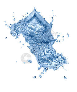 水喷溢气泡液体自然蓝色饮料饮食元素设计口渴背景图片