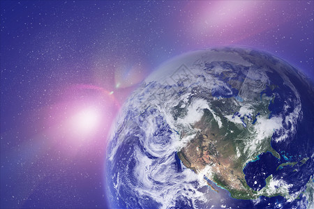 地球行星勘探插图辉光星星环境世界蓝色天空气氛耀斑背景图片