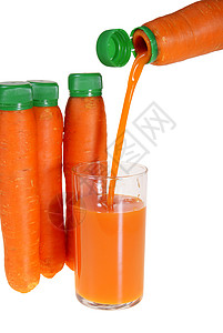 胡萝卜食物橙子蔬菜红色玻璃螺旋盖果汁背景图片