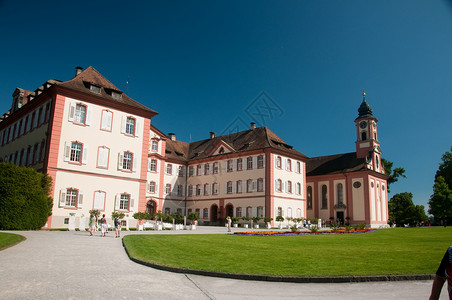 德国缅瑙的城堡背景图片