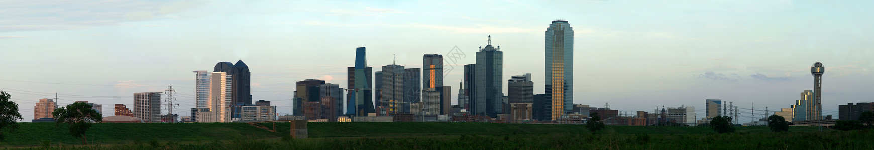 德克萨斯州景观都市的市区高清图片