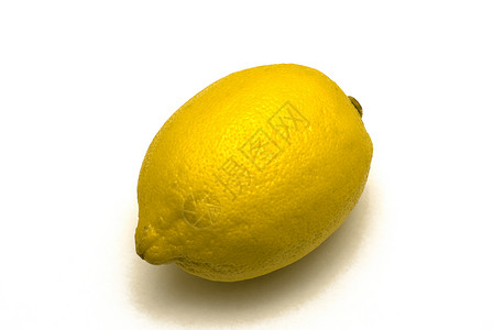 白色背景的柠檬黄色食物水果背景图片