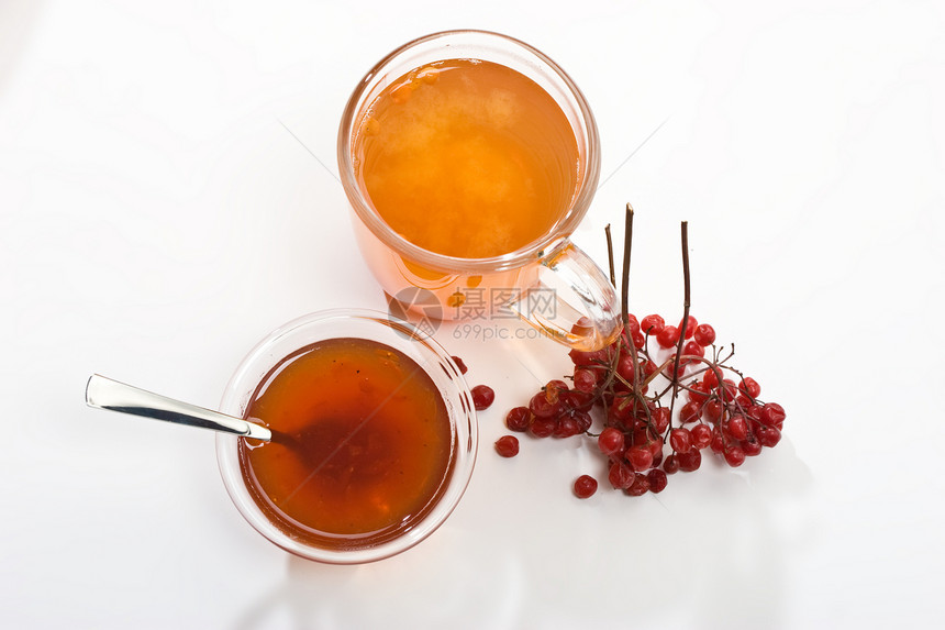 健康饮料茶碗玻璃荚蒾盘子杯子图片