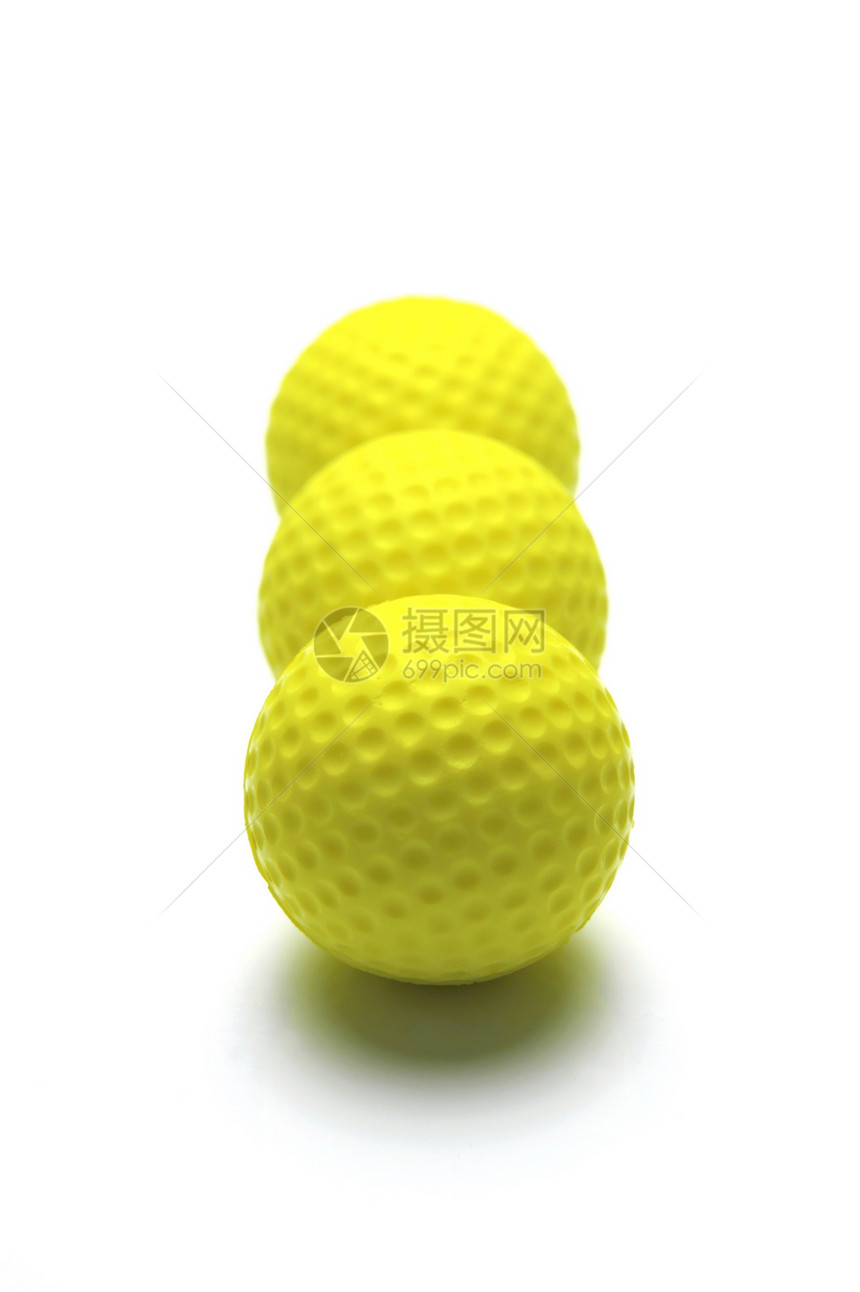高尔夫球球夫球白色运动黄色图片