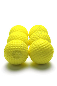 高尔夫球球黄色白色夫球运动背景图片