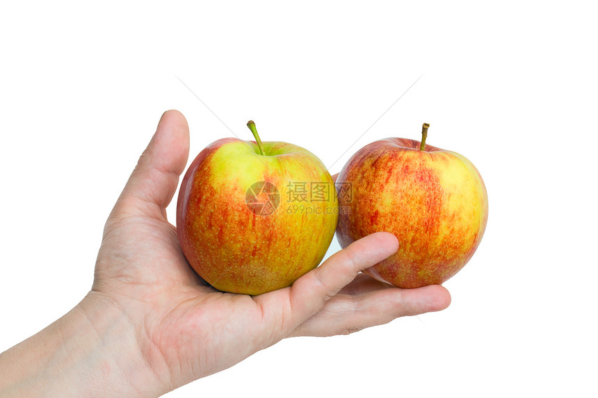 椰枣上的苹果水果食物白色图片