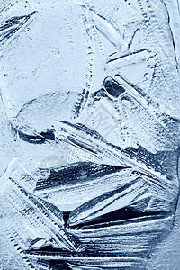 冰背景窗户玻璃蓝色纹理背景图片