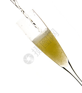 香槟玻璃庆祝会新年飞溅杯子庆典奢华生日酒精泡沫火花静脉背景图片