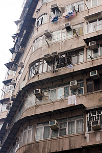 旧楼社会权威积木居住财产居民打折建筑住房公寓背景图片