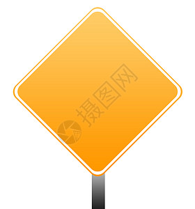白橙色标志牌警报广告公告栏运输钻石警告邮政指示牌路标图形化背景图片