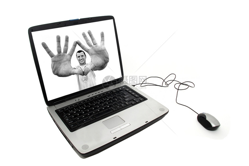 便携式个人手提电脑金属合金键盘笔记本液晶小路展示办公室钥匙机动性图片