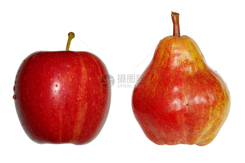 苹果和梨福利活力小吃维生素黄色红色水果健康饮食食物生活方式图片