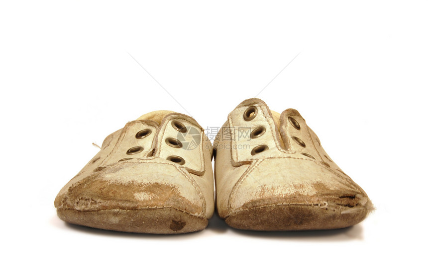 第一双鞋孩子白色皮革脚步鞋类图片