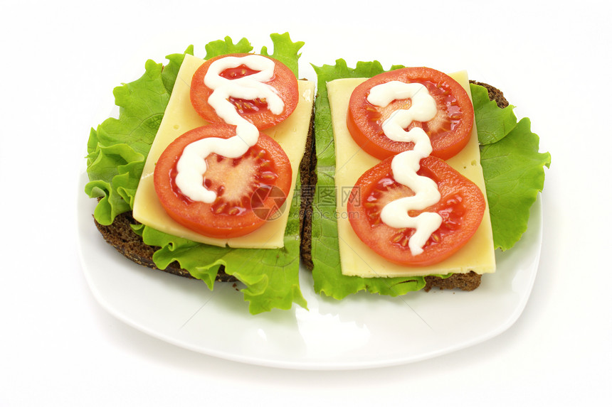 配奶酪的三明治菜单香料营养素面包美食食物环境服务营养饮食图片