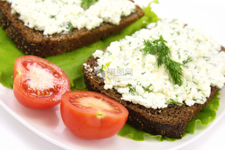 奶干奶酪三明治香料环境蔬菜茴香早餐面包黄油盘子营养素饮食图片