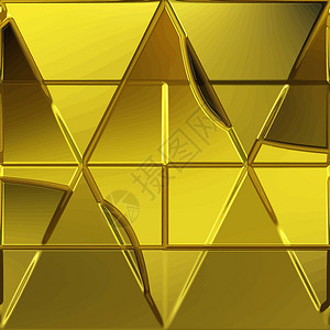 几何金色背景三角形财富金属插图背景图片