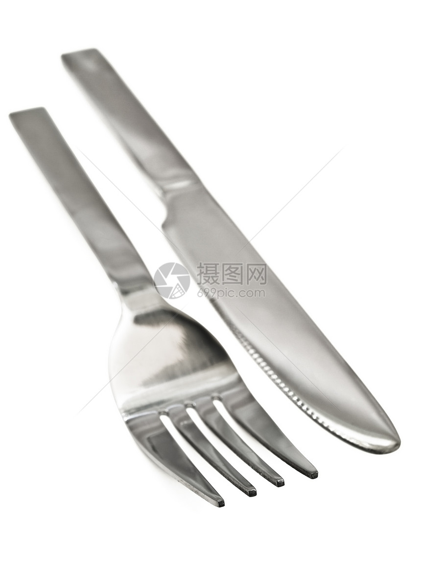 叉子刀服务吃饭晚餐餐具礼仪时间工具厨房金属银器图片