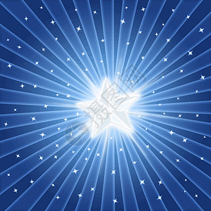 明亮闪耀的恒星火花魔法插图星星射线背景图片