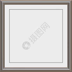 金属相框素材金属板框架墙纸作品证书床单相框金属插图中心合金插画