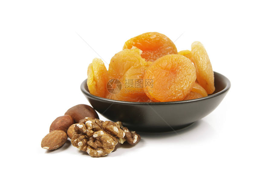 干杏仁和坚果饮食维生素植物收成食物黑色橙子甜点营养黄色图片