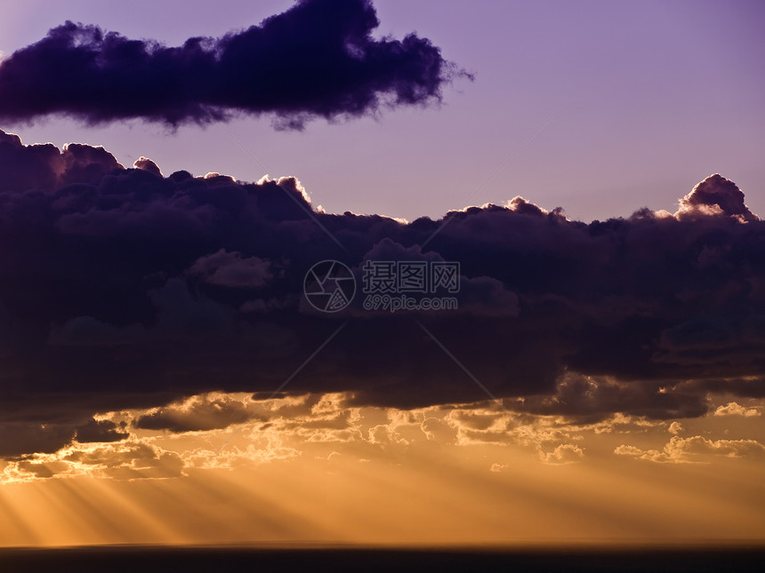 地中海黄昏气氛插图天顶射线海洋地球日出地平线气象天气图片