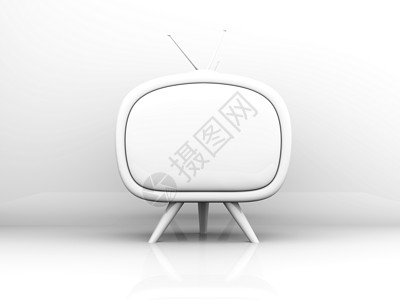 Retro TV 转发电视宣传广告天线展览播客远程屏幕监视器播送娱乐背景图片