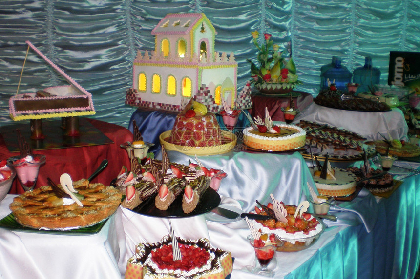 圣诞派对蛋糕食物海鲜图片