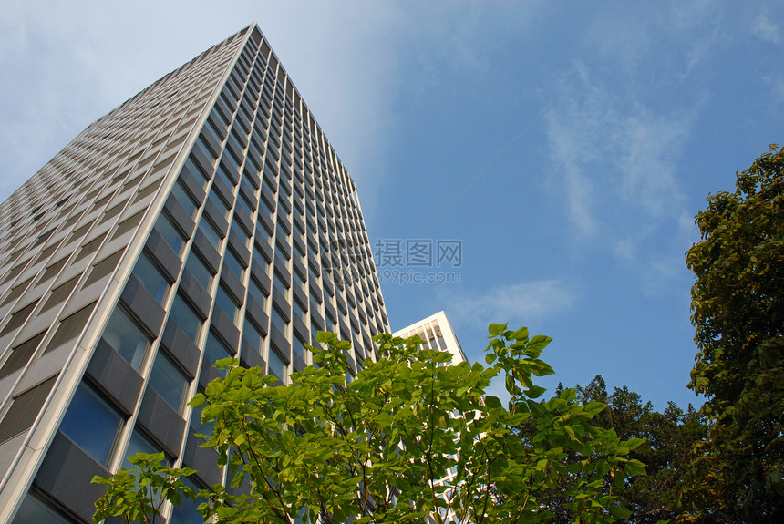 摩天大楼市中心公司城市办公室建筑商业景观图片