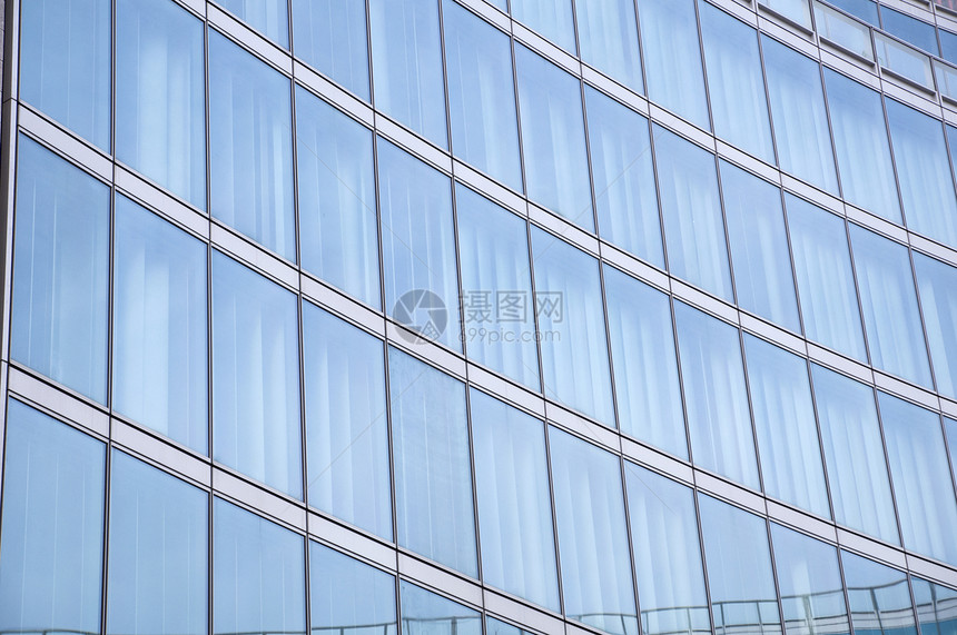 现代建筑玻璃反光镜建筑学景观房子商业城市办公室青色蓝色摩天大楼反射图片