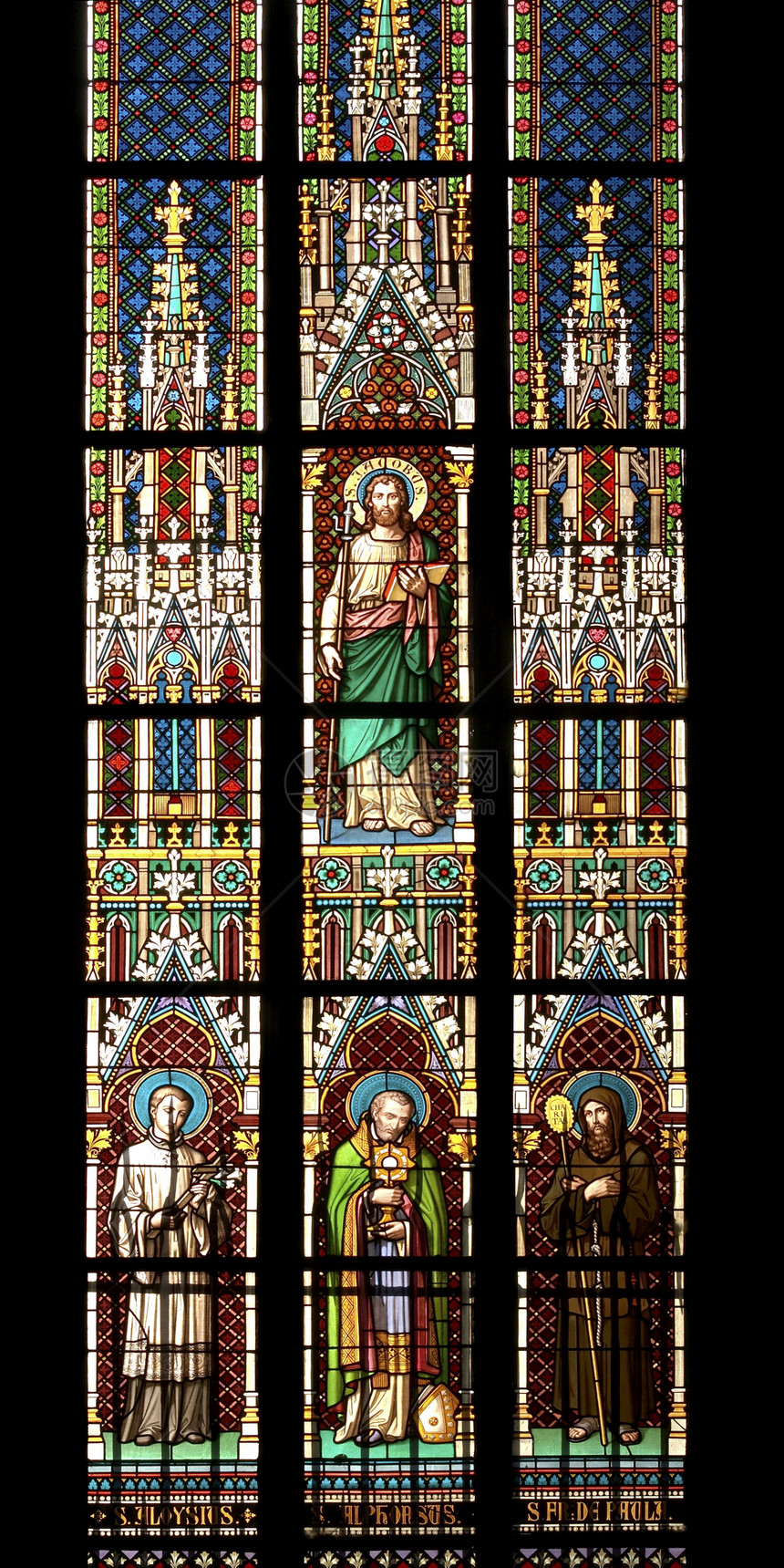 彩色窗口靶心精神建筑学玻璃历史窗格古董建筑圣经窗户图片