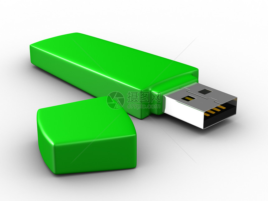 白色背景上的 usb 闪光 孤立的 3D 图像软件插头记忆数据电子驾驶备份网络磁盘机动性图片