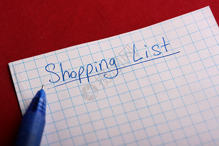 商店名列表购物清单空白背景图片