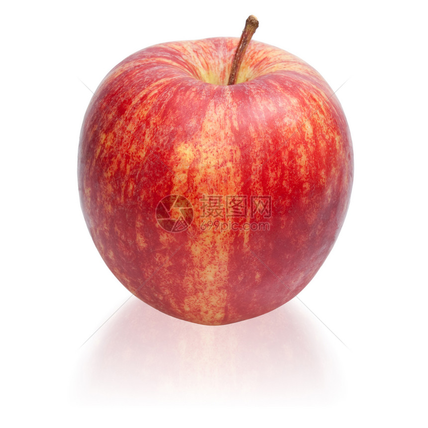 成熟的红苹果孤立 1图片