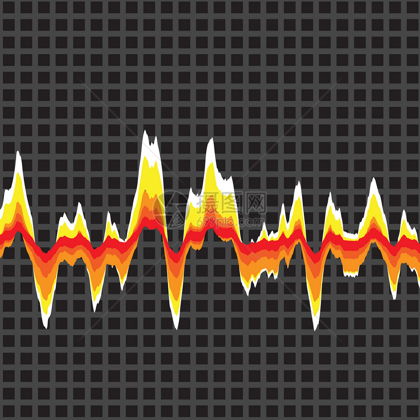 图形均衡器监视器俱乐部仪表插图震动艺术品歌曲混音心脏病学矩阵图片