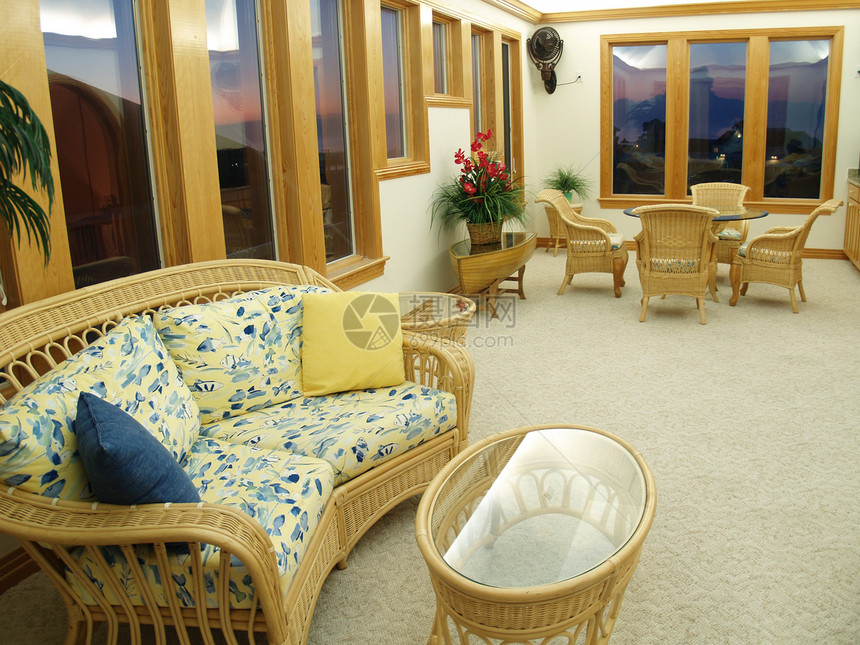 休息室奢华桌子双人房子地毯船体椅子柳条小地毯娱乐图片
