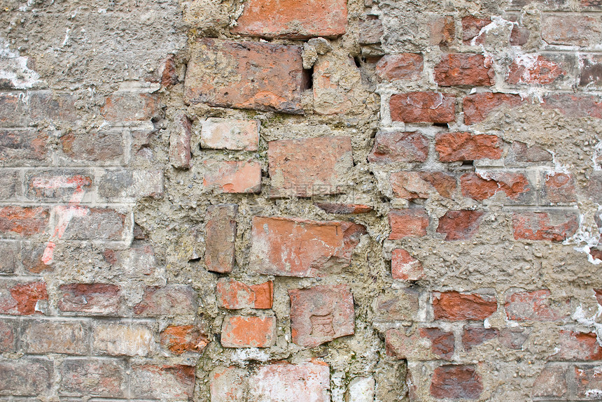旧墙壁石墙城市裂缝岩石防御建筑师砖墙石头栅栏瓦砾图片