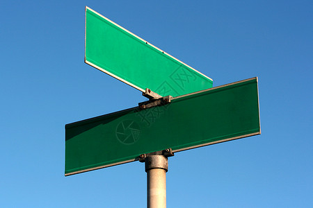 指南符号指导绿色空白城市天空路口背景图片