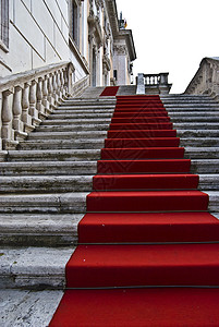 红地毯奢华红色楼梯庆典背景图片