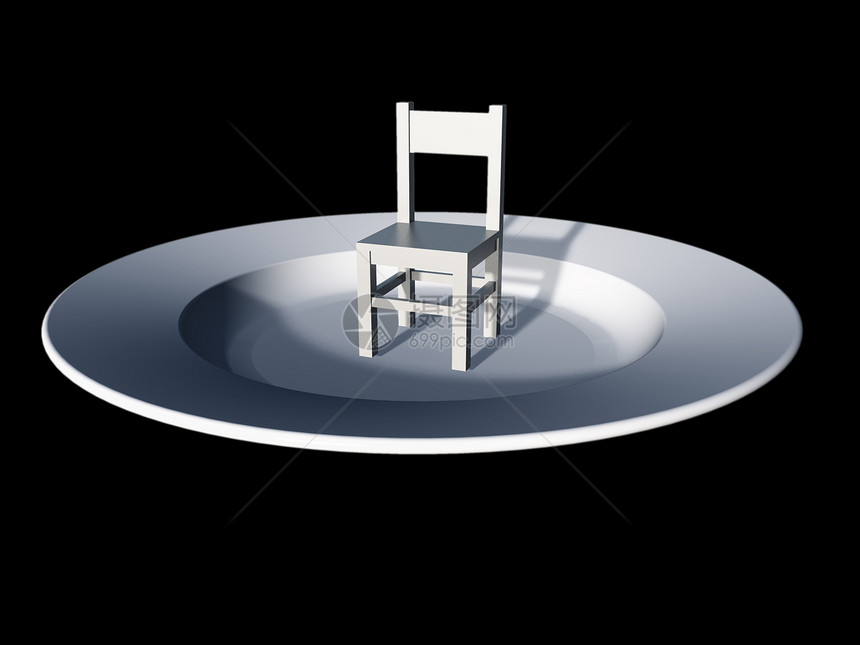 厨房餐厅餐盘菜单插图椅子餐具白色图片