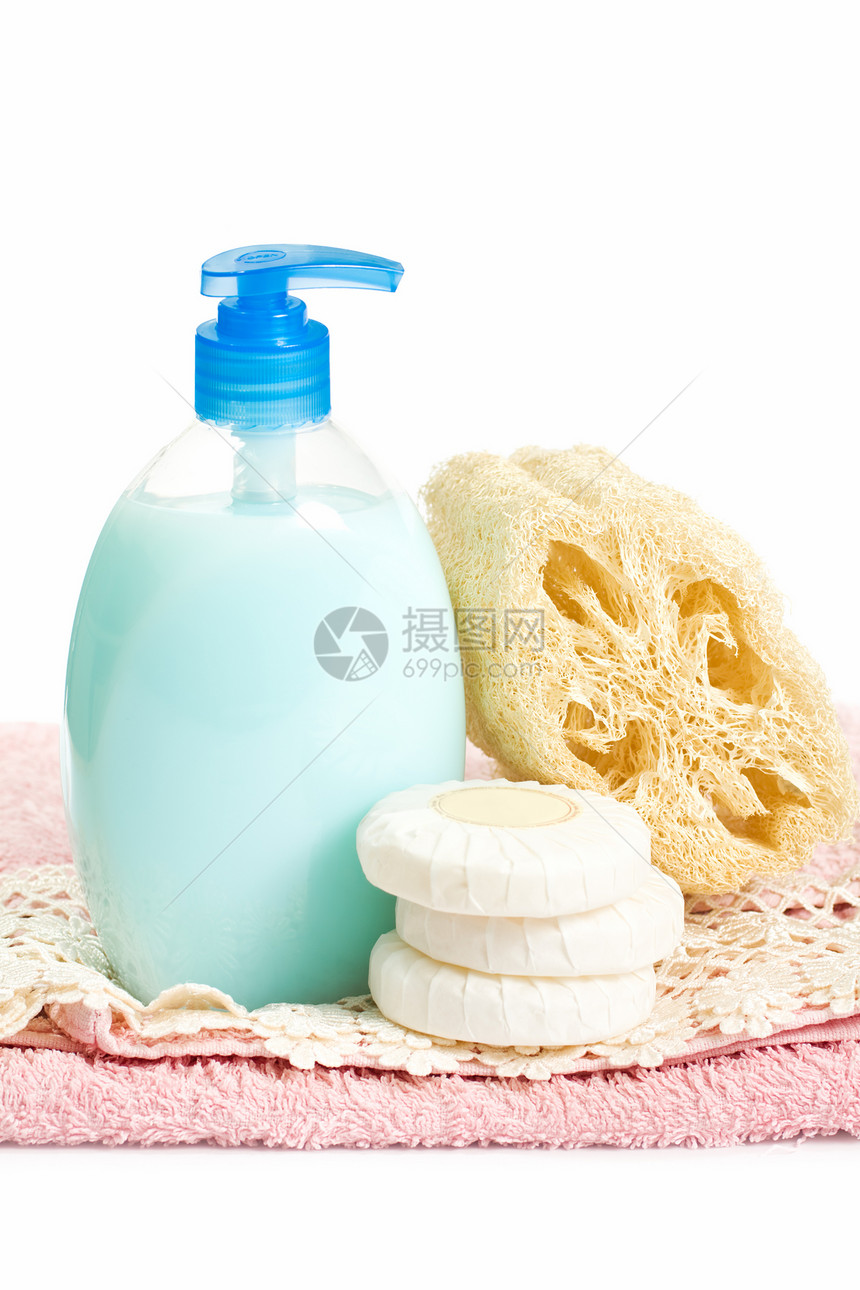 肥皂和罗法凝胶去角质配件温泉毛巾身体工具工作室海绵奢华图片
