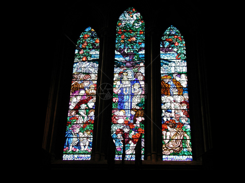 大教堂窗口崇拜玻璃教会窗户圣人窗格图片