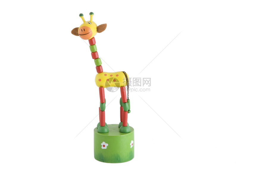 长颈童年礼物塑像玩具木头乐趣幼儿园动物游戏图片
