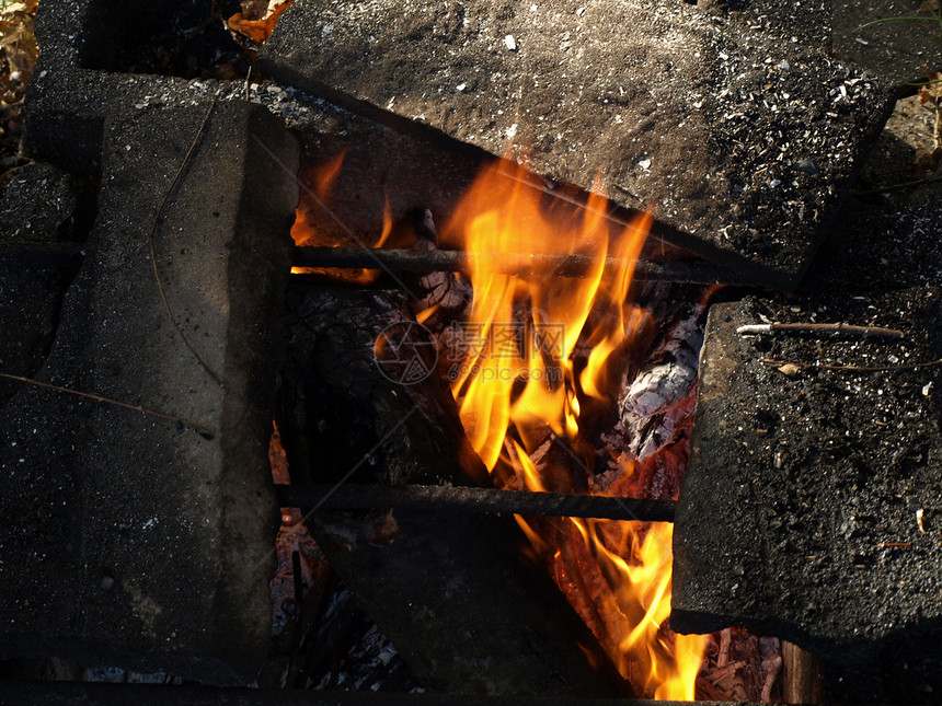 烧烤食物火焰野餐图片