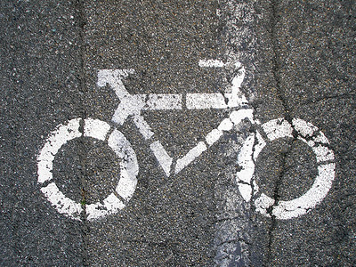 自行车车信号街道背景图片
