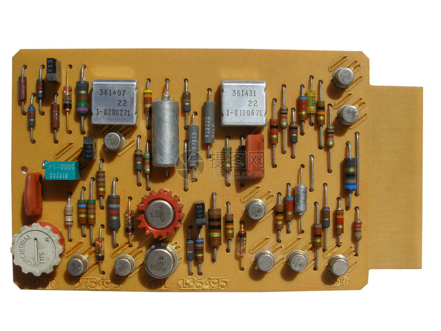 印刷电路电子痕迹接线蚀刻电容器电阻器木板电子产品电脑收音机图片