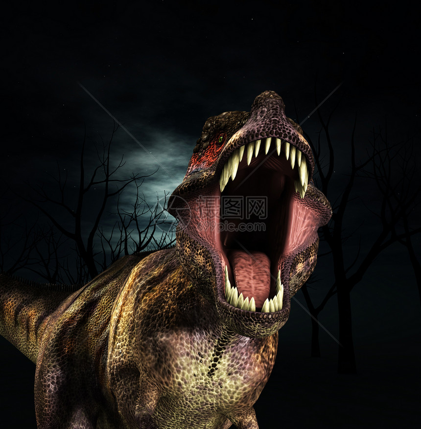 霸王龙咆哮动物牙齿危险恐龙侏罗纪怪物生物捕食者侵略时代图片