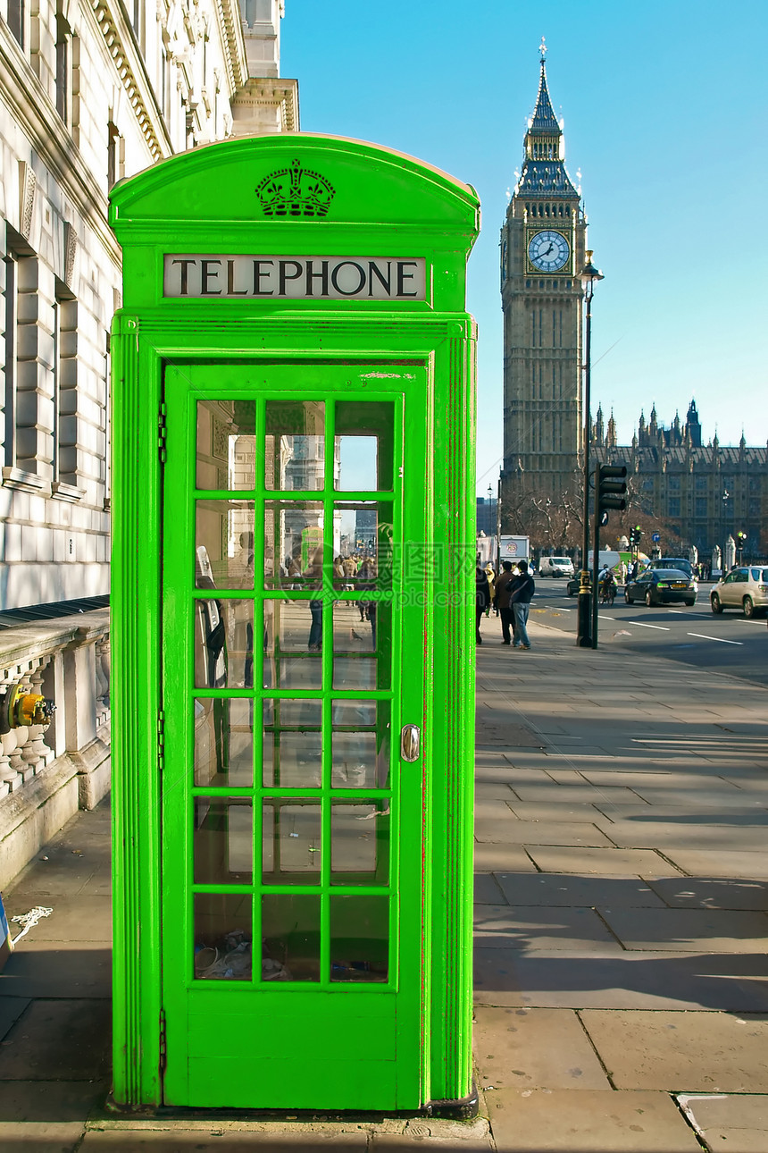 绿色电话亭电话旅游旅行正方形王国拨号红色民众夫妻图片