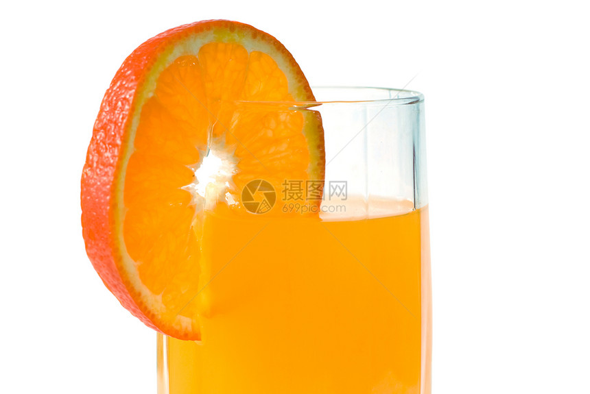 新鲜橙汁果汁水果白色液体橙子玻璃热带食物饮食橘子图片