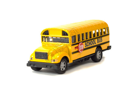 校车民众压铸警告公共汽车阴影运输金属玩具白色高清图片